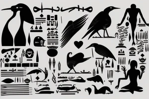 hieroglyphs tattoo idea