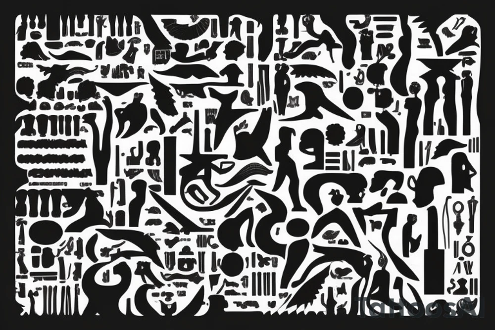 hieroglyphs tattoo idea