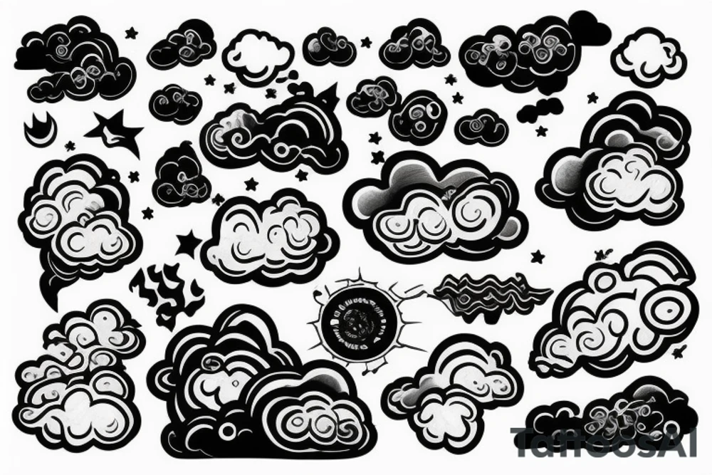 Cloud tattoo idea