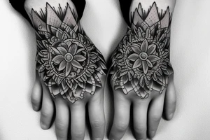 Praying hands tattoo idea