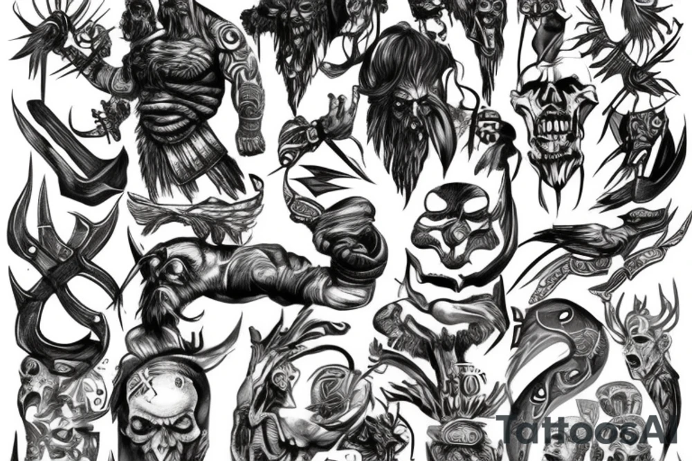 God of war, god of despair, tattoo idea
