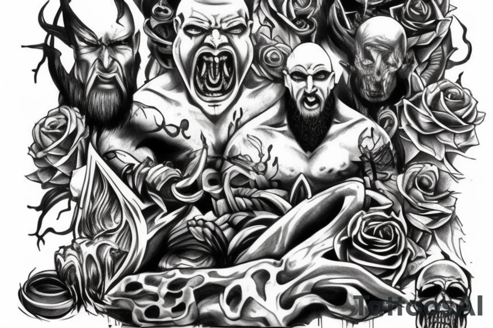 God of war, god of despair, tattoo idea