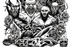 God of war, god of despair, tattoo idea