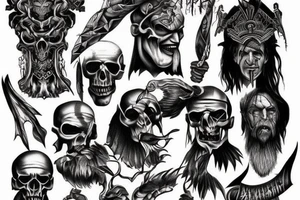 God of war, god of despair, tattoo idea