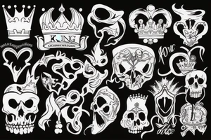 Die a king tattoo idea