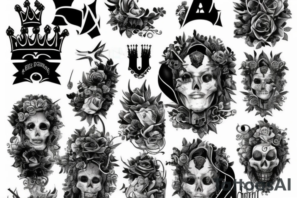Die a king tattoo idea