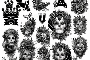 Die a king tattoo idea