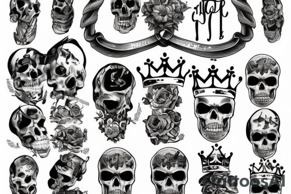 Die a king tattoo idea