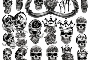 Die a king tattoo idea