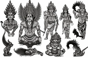 Savitar the Hindu god tattoo idea