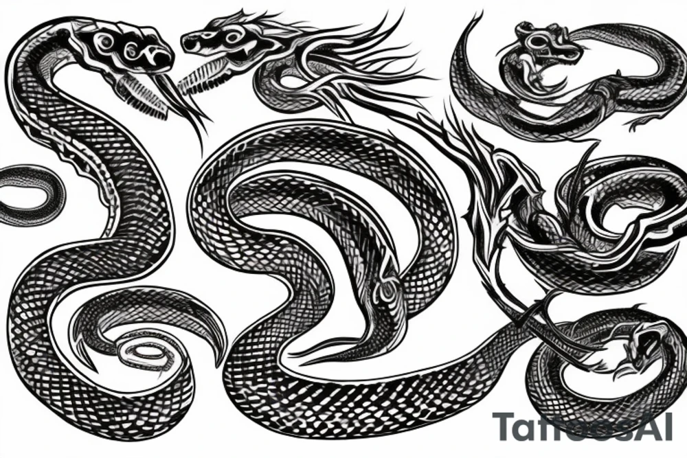 Serpent bearer tattoo idea