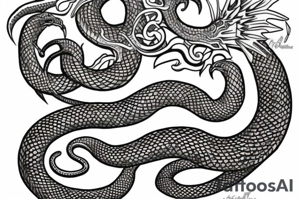 Serpent bearer tattoo idea