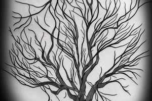 Weeping willow tree with a creek tattoo idea