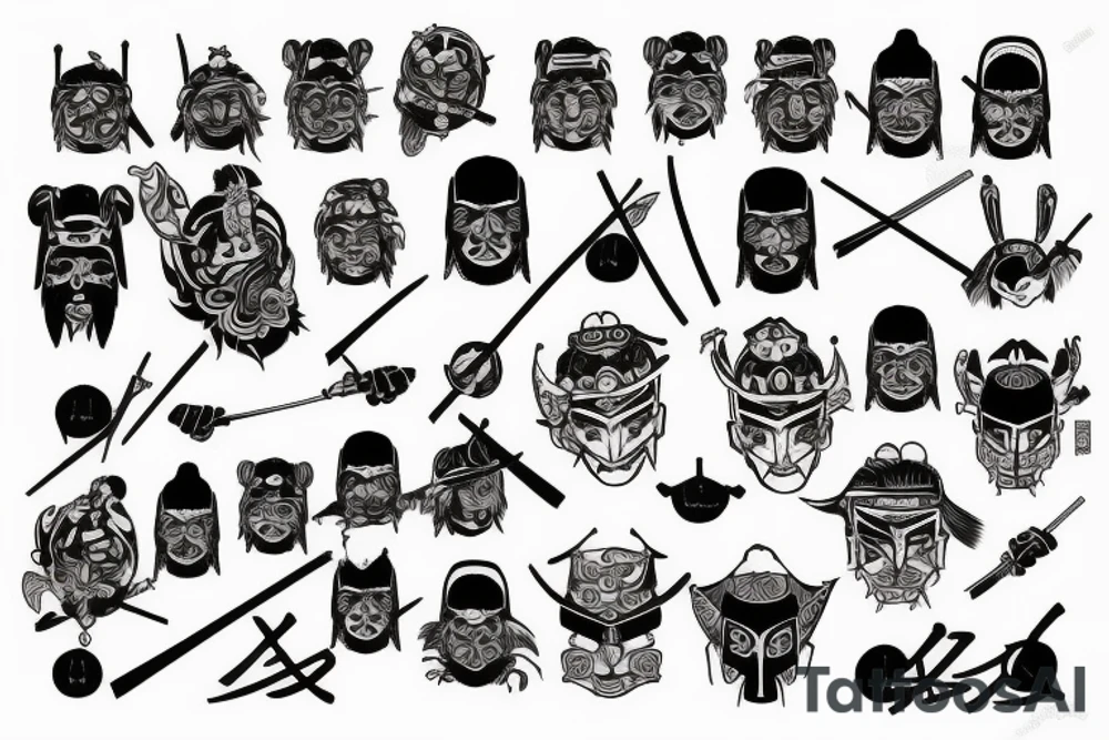 Samurai tattoo idea