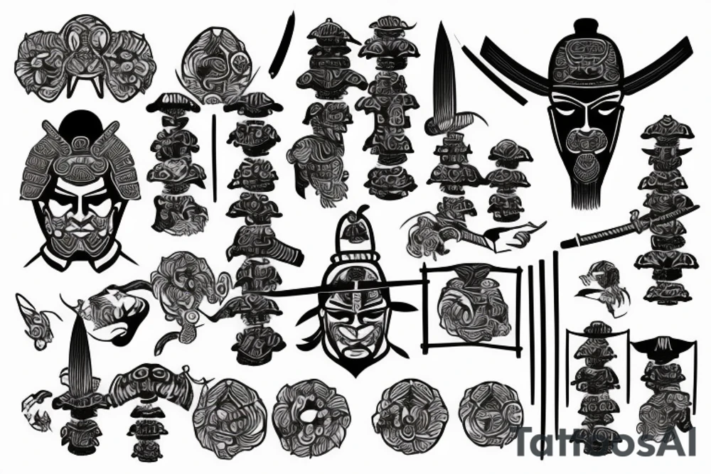 Samurai tattoo idea