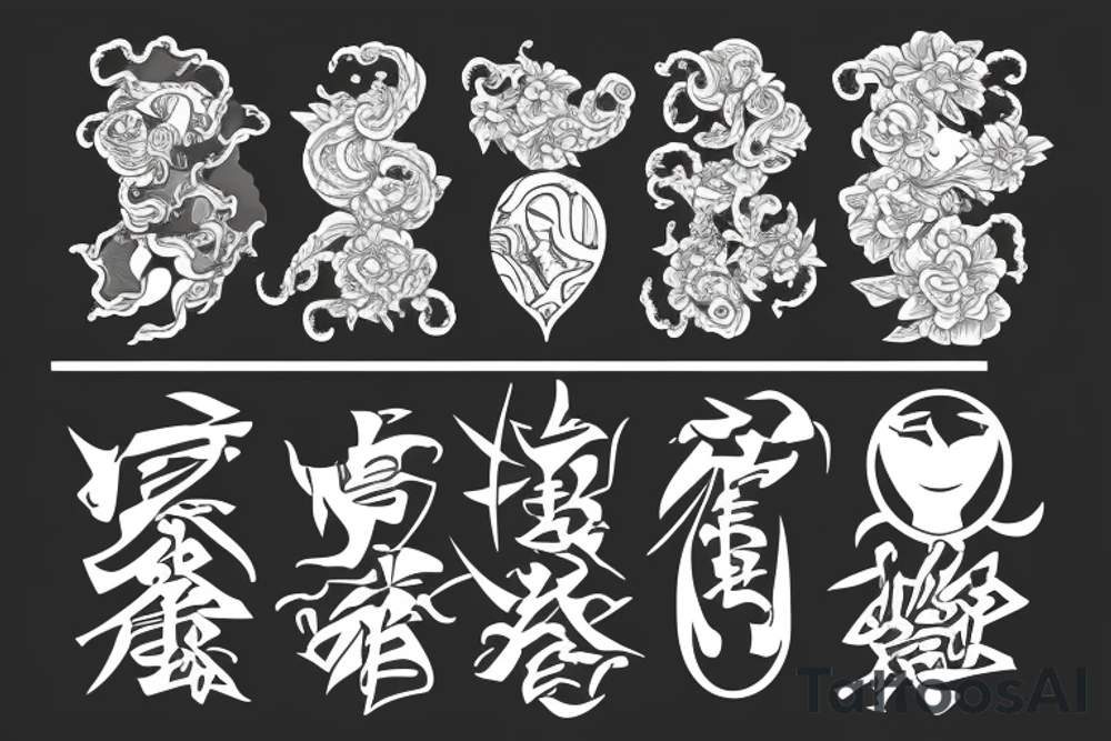the element signs from avatar tattoo idea