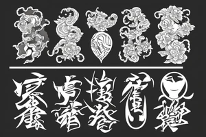 the element signs from avatar tattoo idea