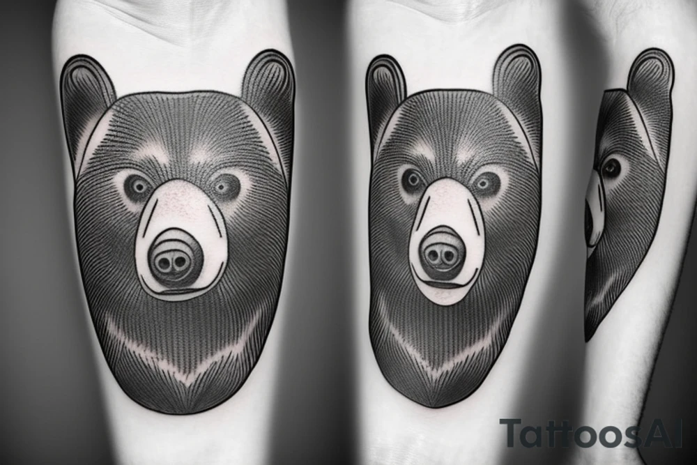 Bear on a unicycle tattoo idea