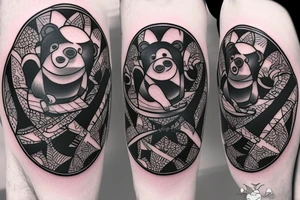Bear on a unicycle tattoo idea