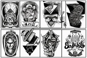 God on skateboarding tattoo idea