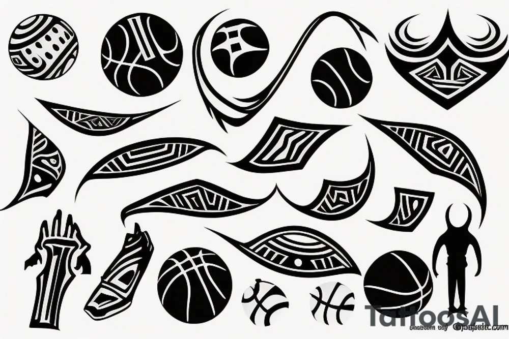 basketball tattoo idea