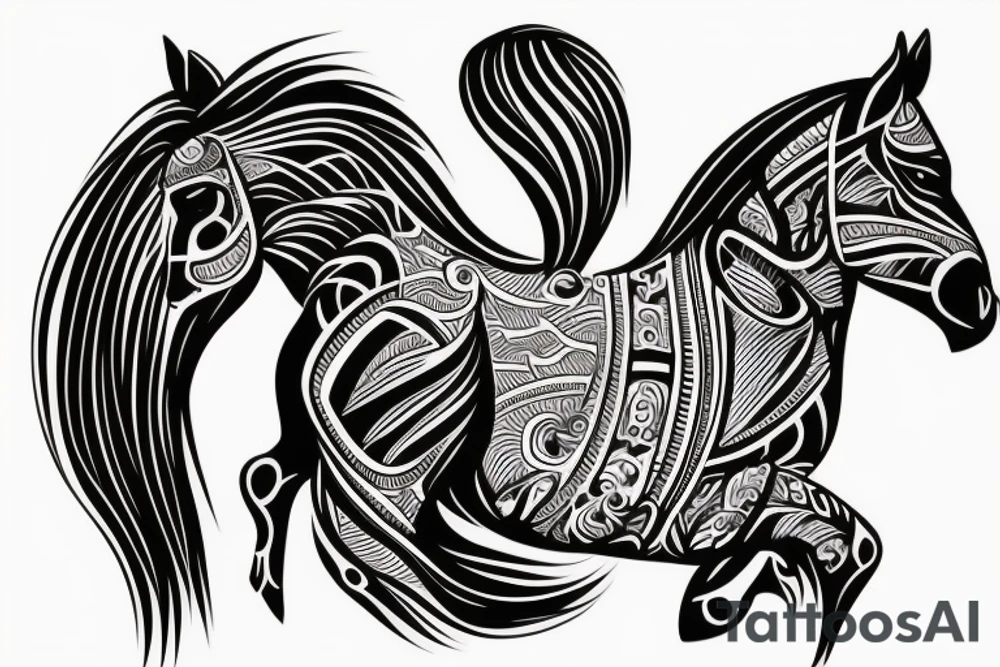 horse tattoo idea
