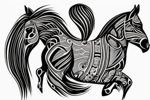 horse tattoo idea