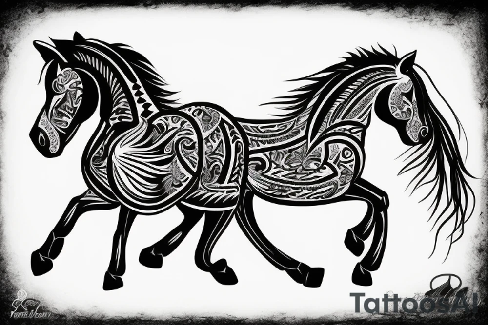 horse tattoo idea