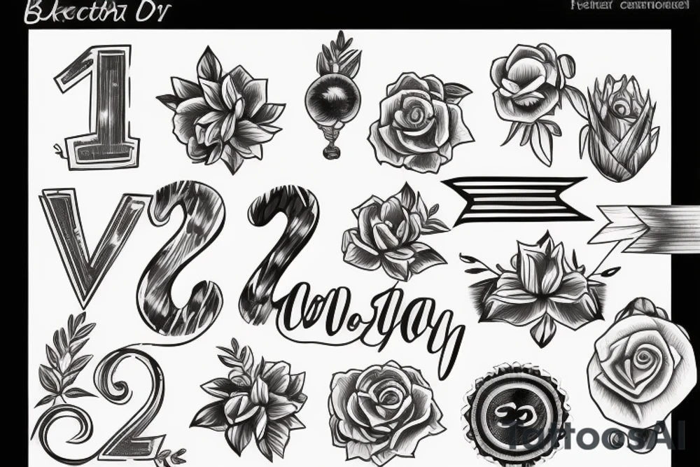 birth date tattoo idea