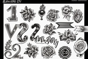birth date tattoo idea