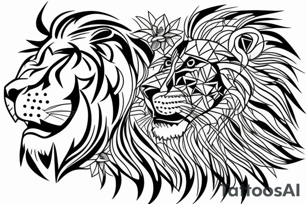 Lion tattoo idea