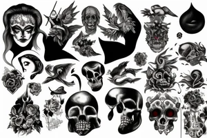 Heaven and hell tattoo idea