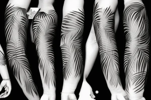 Palm tree tattoo idea