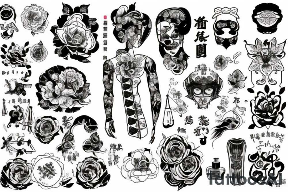 Воин во время дождя tattoo idea