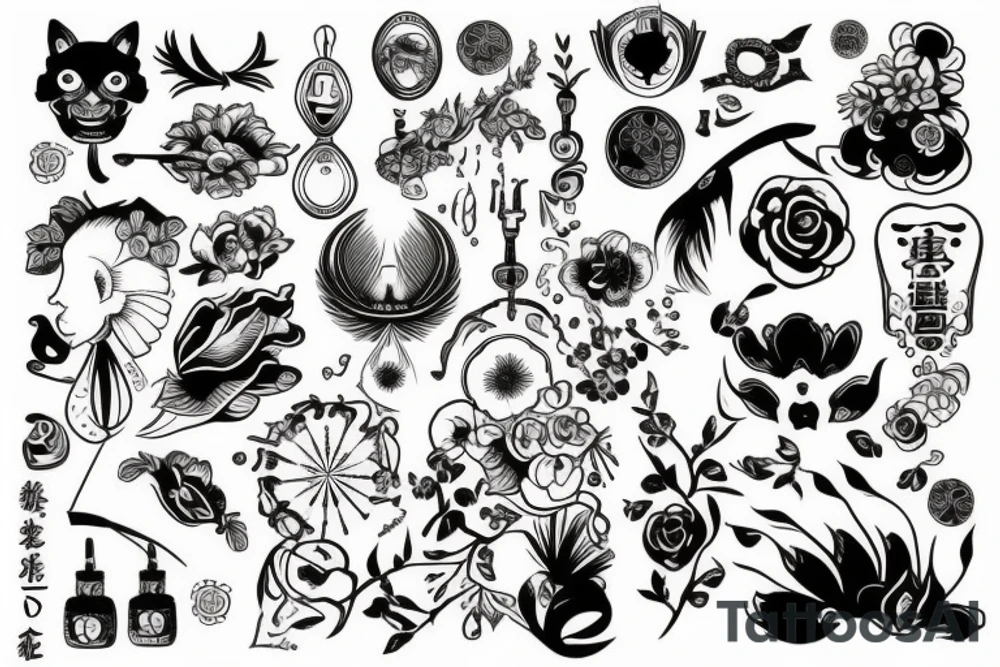 Воин во время дождя tattoo idea