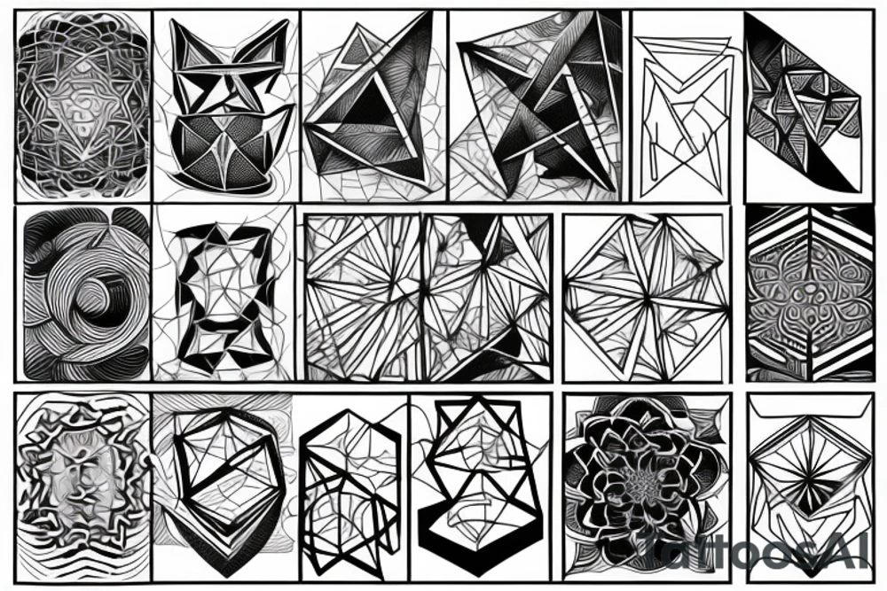 geometric tattoo idea