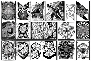 geometric tattoo idea