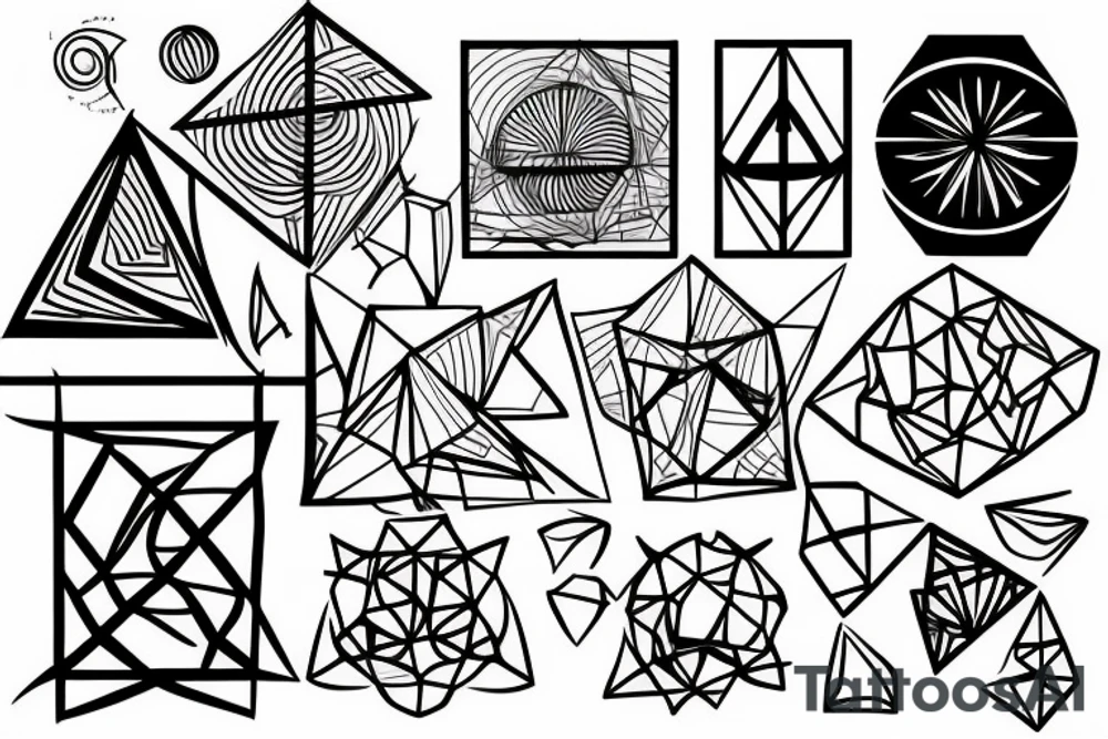 geometric tattoo idea