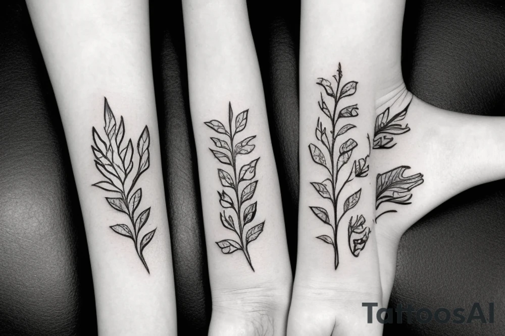Tomato plant tattoo idea
