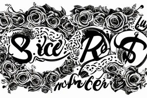 Text that says Rich forever tattoo idea