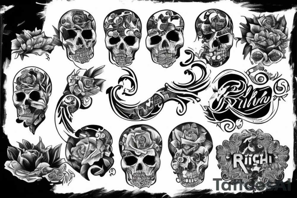 Text that says Rich forever tattoo idea