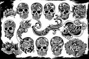 Text that says Rich forever tattoo idea
