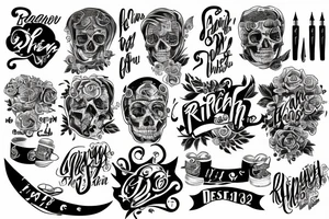 Text that says Rich forever tattoo idea