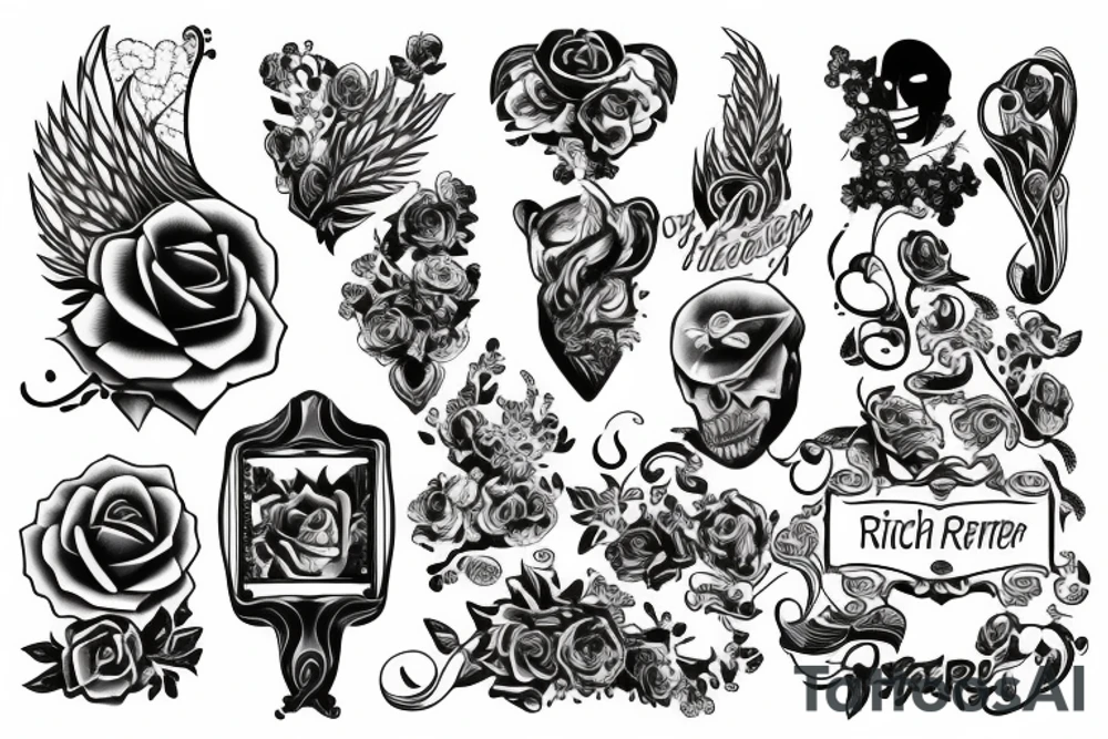 Text that says Rich forever tattoo idea