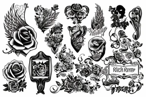 Text that says Rich forever tattoo idea