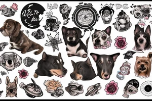 Dog in space tattoo idea