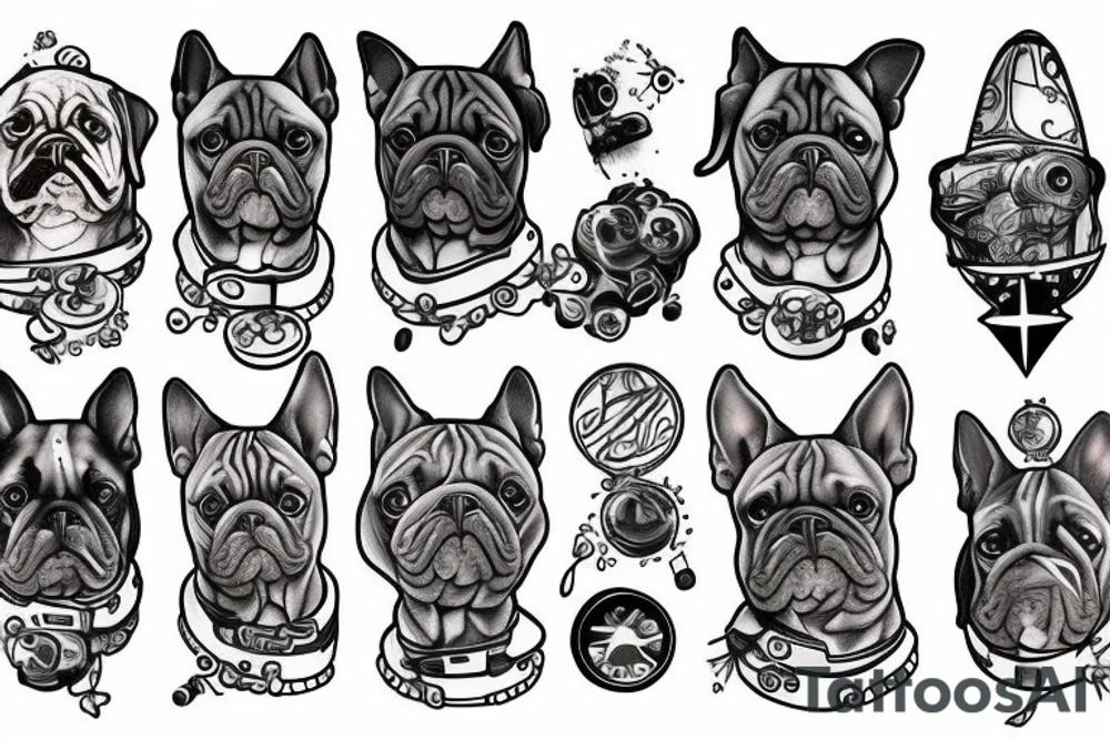Dog in spaceship tattoo idea