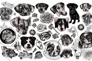Dog in spaceship tattoo idea