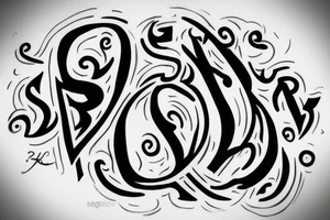Two letters which is SS should be merge in one in together tattoo idea