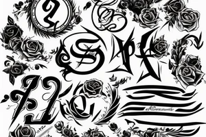 Two letters which is SS should be merge in one in together tattoo idea